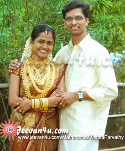 Vishnu Parvathy Kottayam Marriage Picture